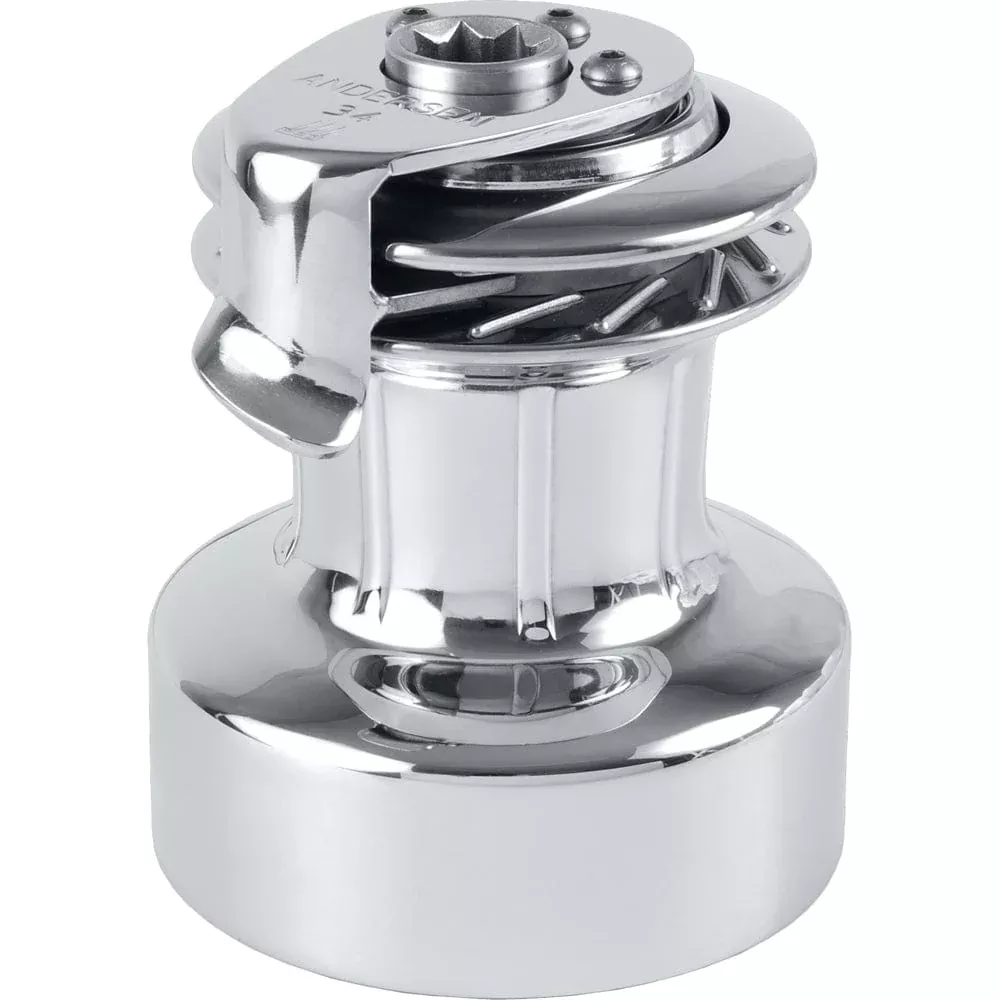 ANDERSEN 34 ST FS – 2-Speed Self-Tailing Manual Winch – Full Stainless Steel