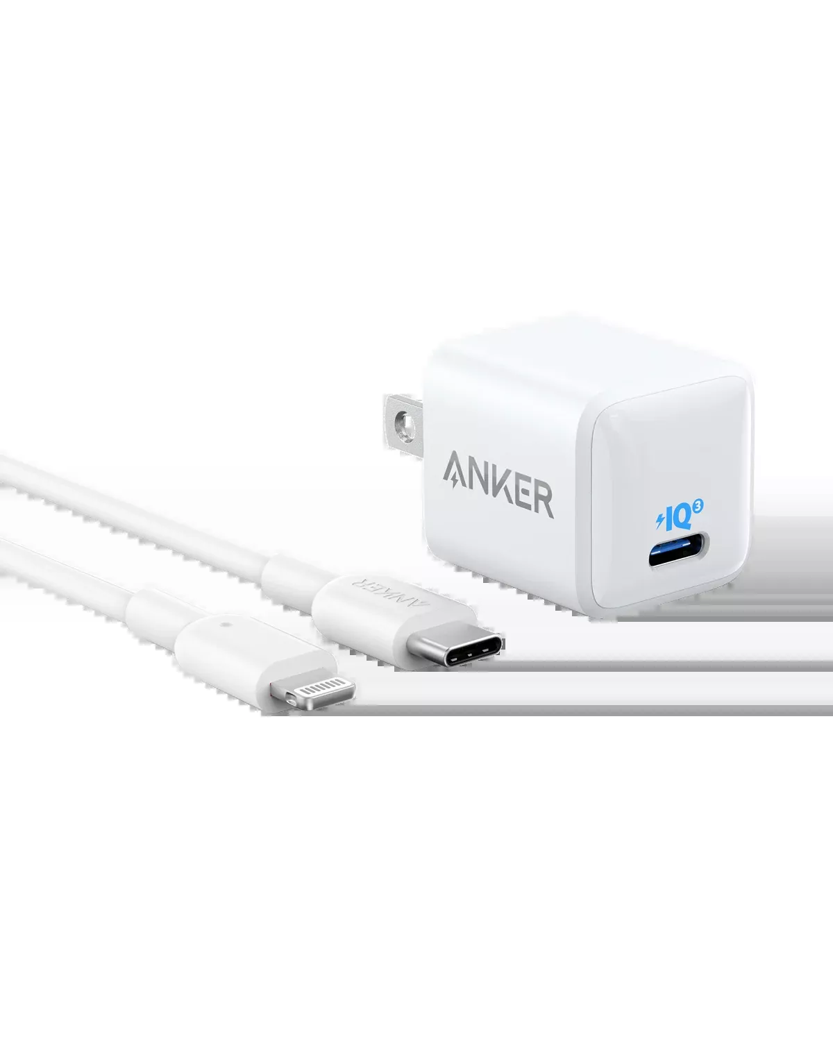 Anker 511 Charger (Nano) with USB-C to Lightning Cable