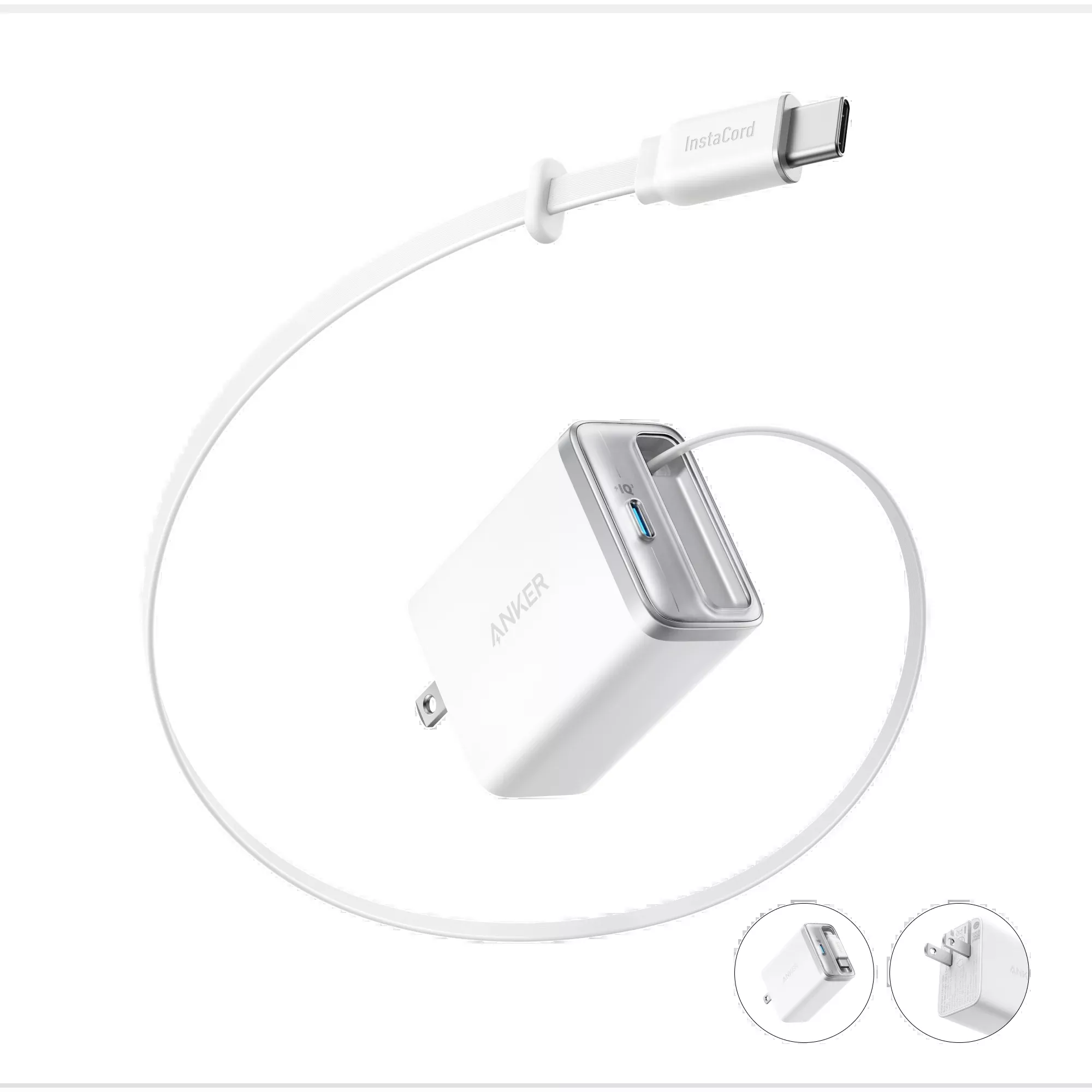 Anker Nano Charger (35W, Built-In Retractable USB-C Cable)