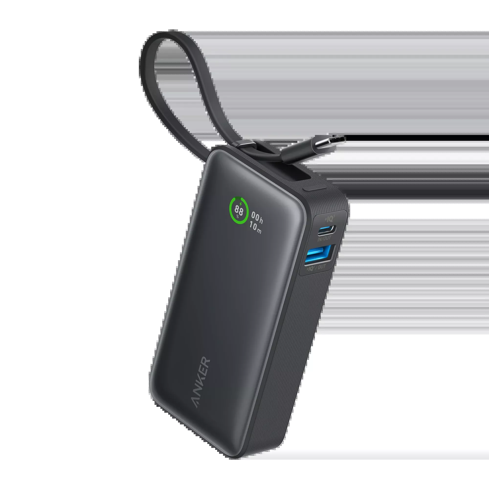 Anker Nano Power Bank (30W, Built-In USB-C Cable)