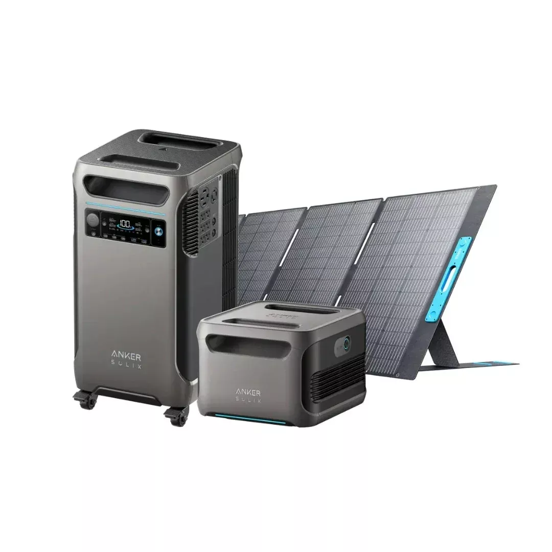 Anker SOLIX F3800 + Expansion Battery + 400W Bifacial Solar Panel