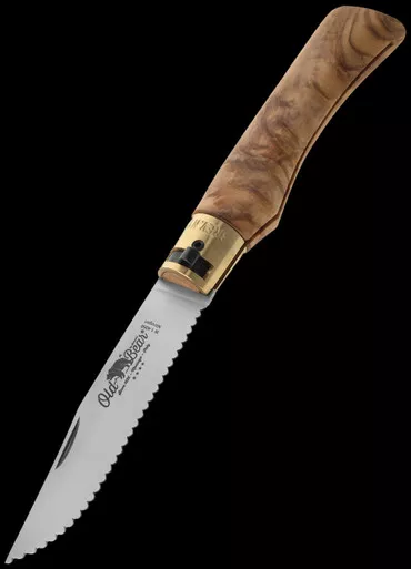 Antonini Old Bear Olive Stainless Serrated Folding Knife X Large