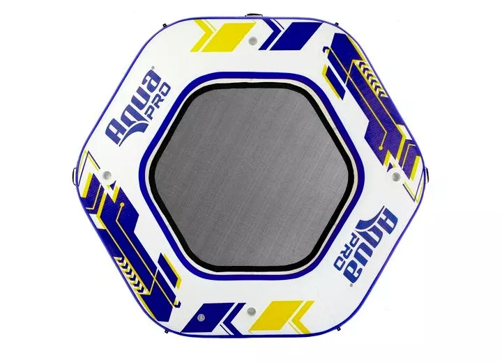 Aqua Leisure Hex Dock Inflatable Island with Pump & Backpack – 10 ft. Diameter• APR20922