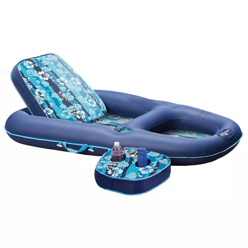 Aqua Leisure Ultimate 2-in-1 LoungeCaddy – Hibiscus Flip