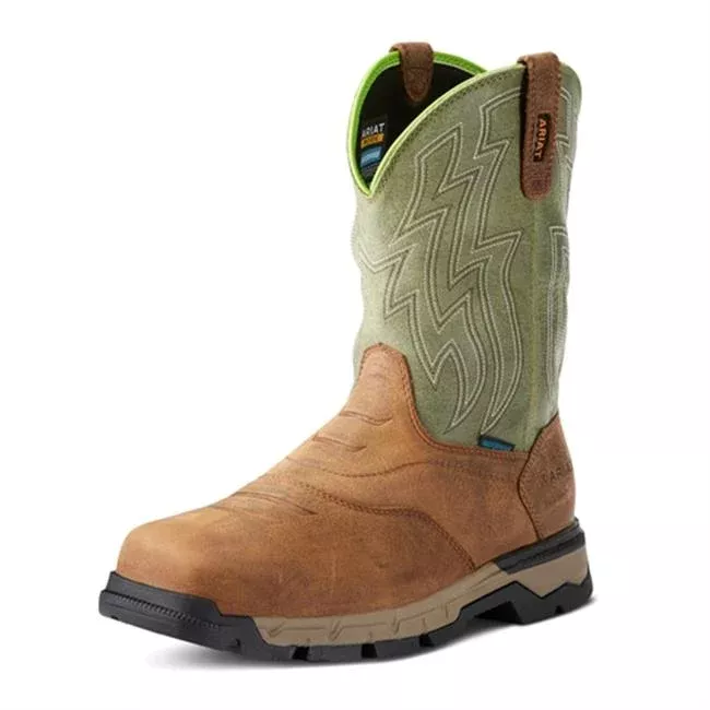 Ariat Men’s Rebar H2O Safety Boots – Rye Brown #10021486