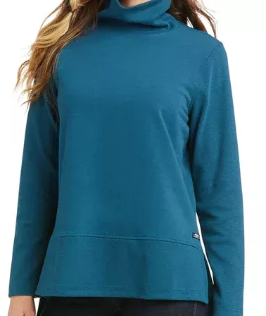 Ariat Women’s R.E.A.L Funnel Eurasian Teal Sweater #10037341