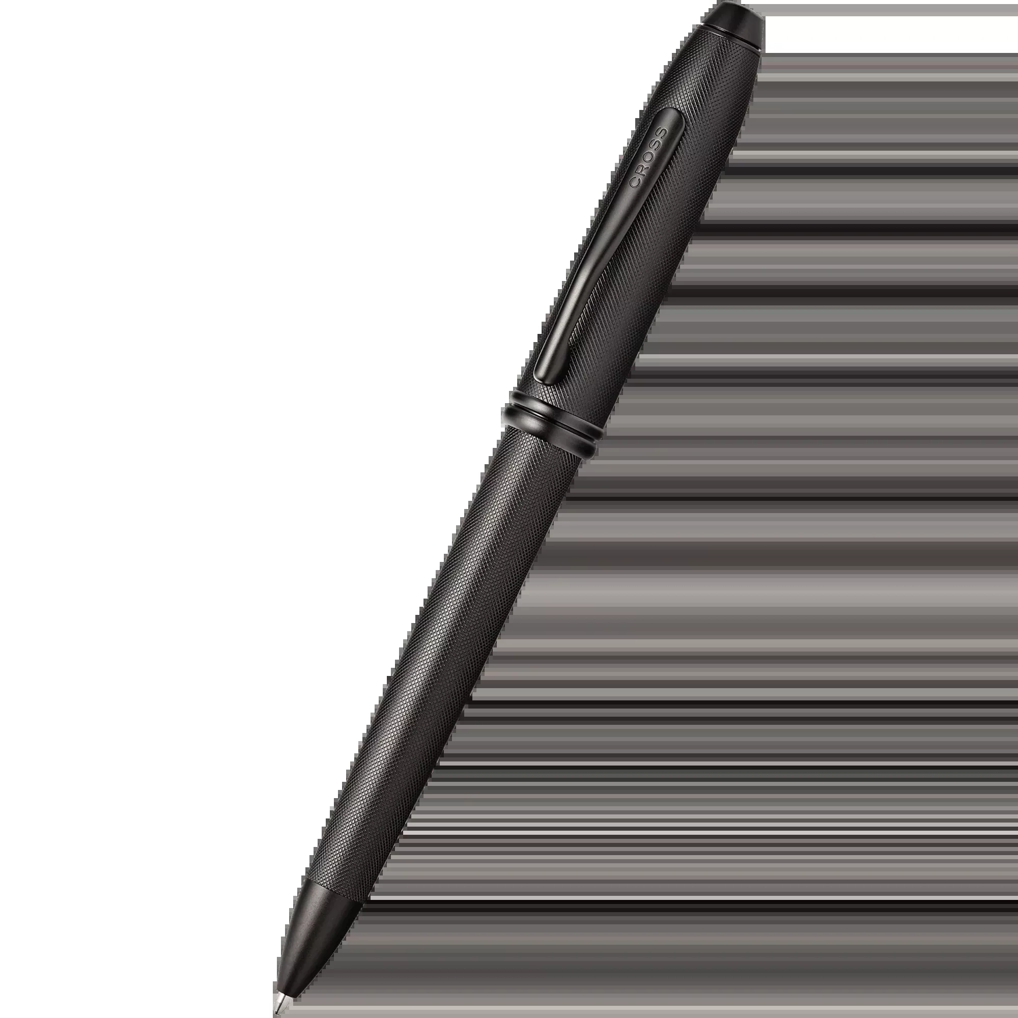 AT Cross Townsend Black w/ Micro Knurling Ballpoint Pen