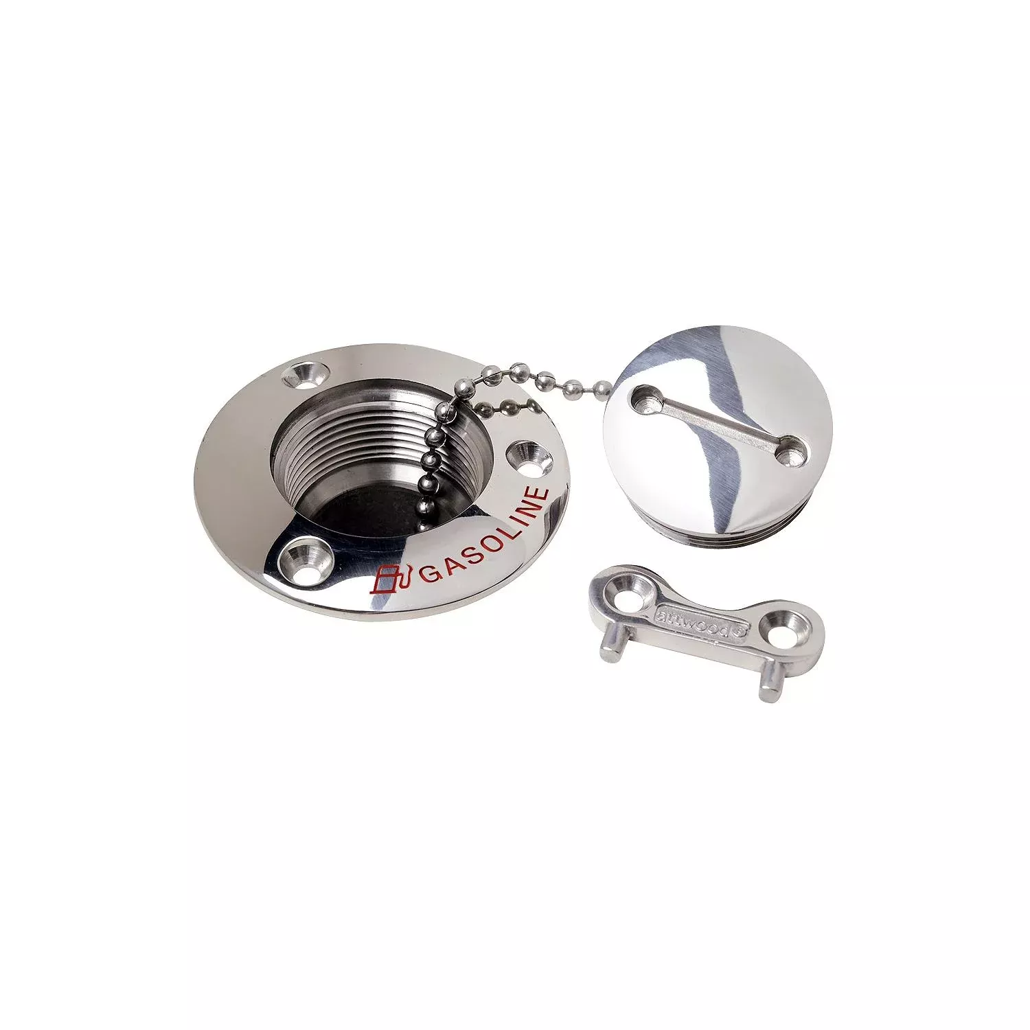 Attwood 1-1/2″ I.D. Stainless Steel Hose Gas Deck Fill• 66406-5