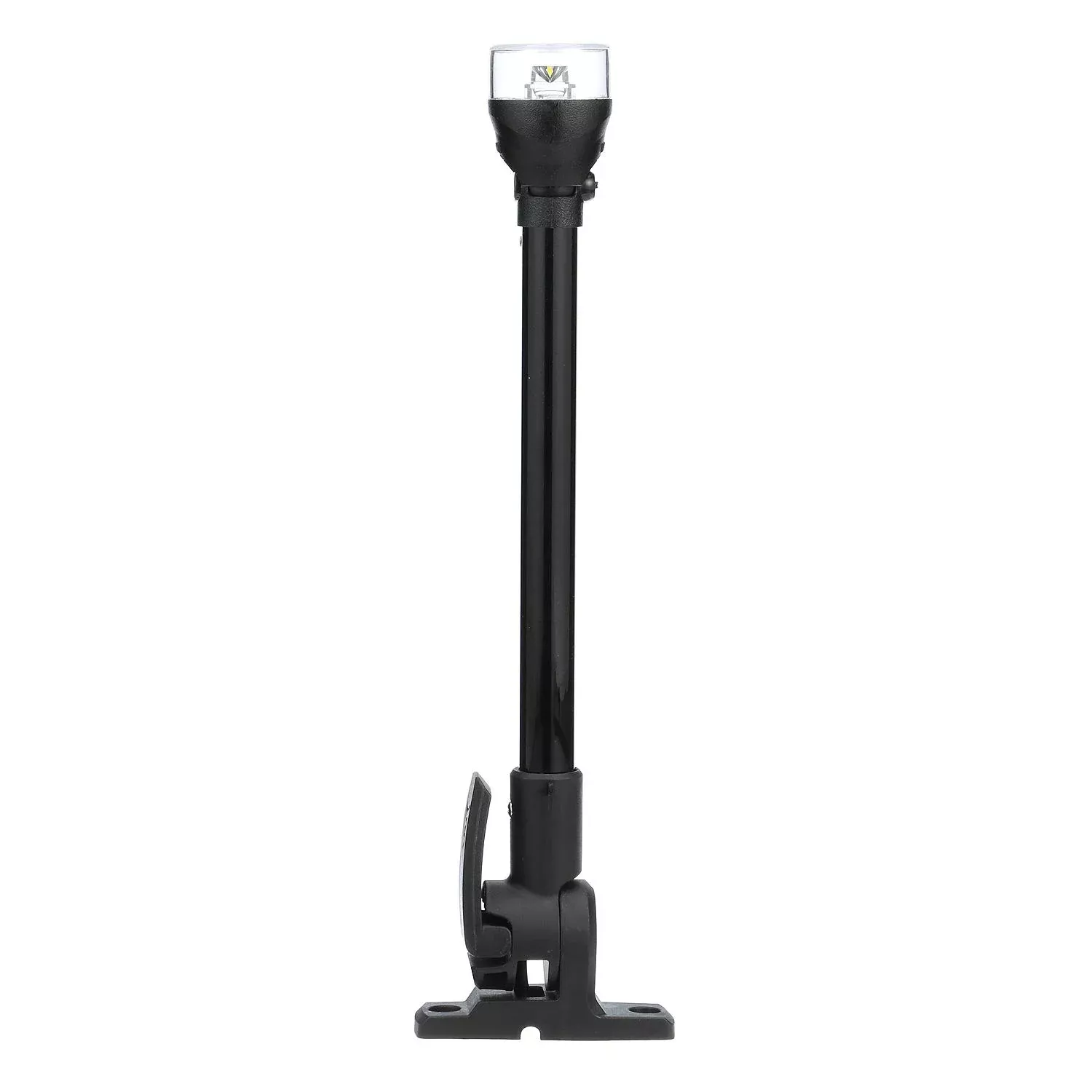 Attwood 12″ Plastic Horizontal Mount Fold Down Anti-Glare All-Round LED Light with Base• 5558-P12A7