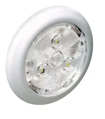 Attwood 2.75″ White Plastic Bezel Interior/Exterior White LED Light• 6320W7