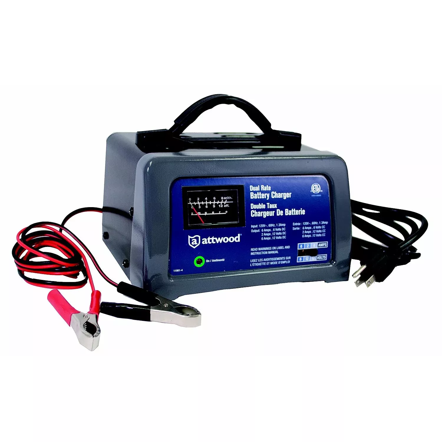 Attwood 2A 1-Bank Battery Charger• 11901-4