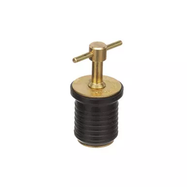 Attwood Brass T-Handle 1" Drain Plug