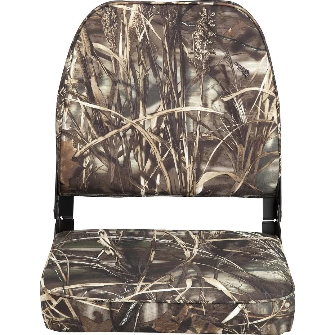 Attwood Camo Low Back Folding Boat Seat 16″ H x 7″ W x 16″ D• 98395CAMO