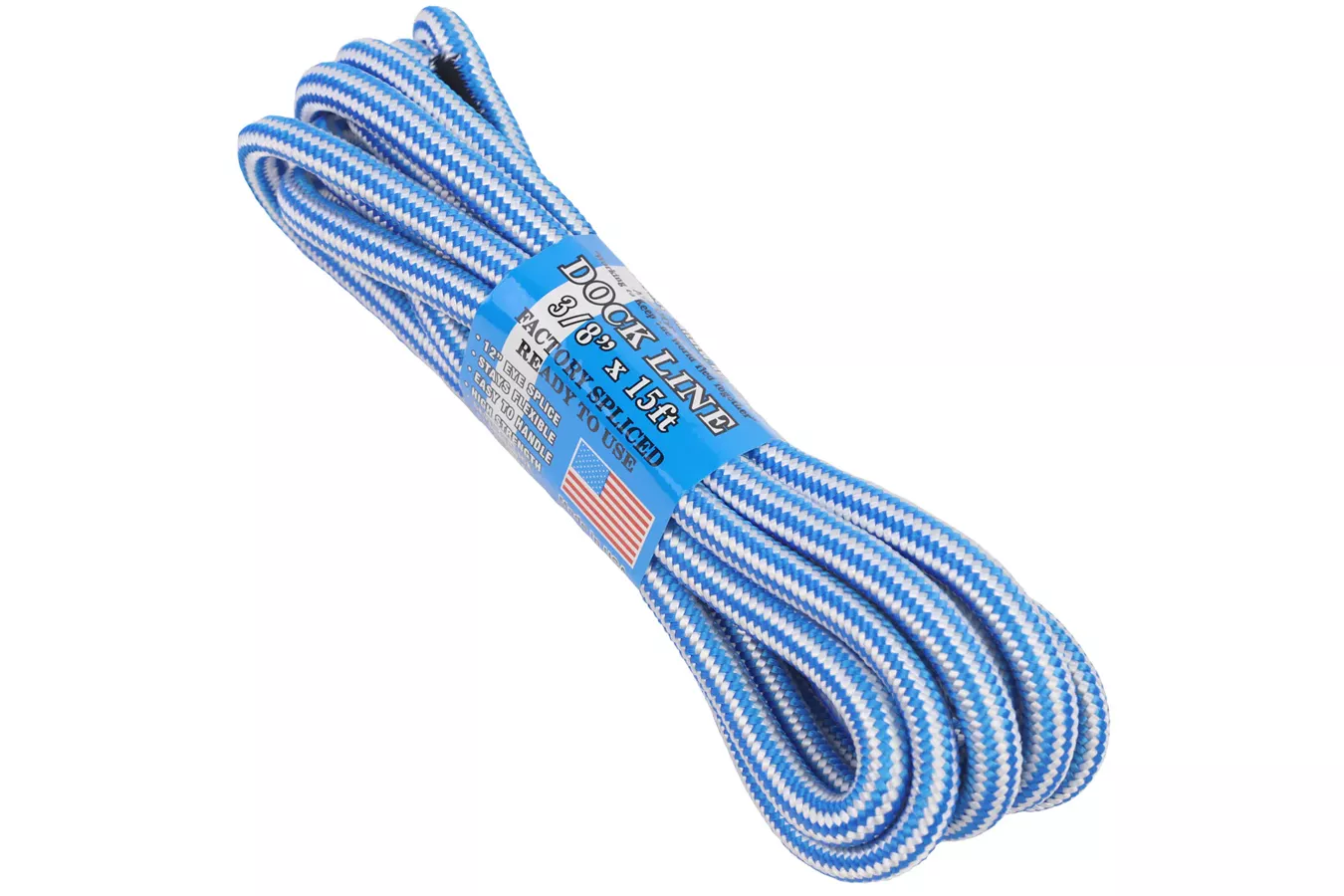 Attwood  Dock Line, 3/8 Inch x 15 Foot, White