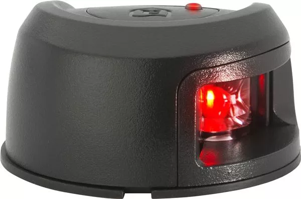 Attwood LightArmor Composite Deck Mount Port Side Red LED Light• NV2012PBR-7