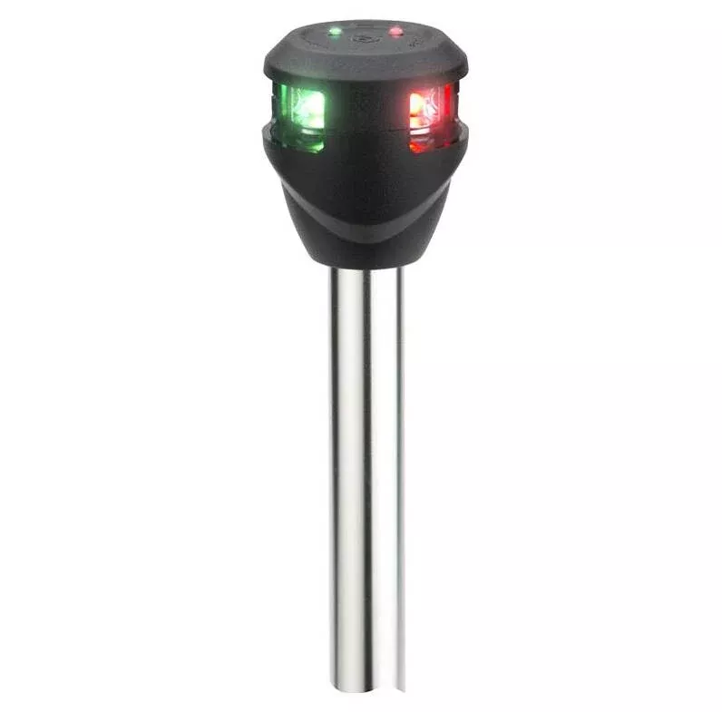 Attwood LightArmor Straight 10″ 2-Pin Locking Bi-Color Pole LED Light with Task Light• NV6LC2-10-7