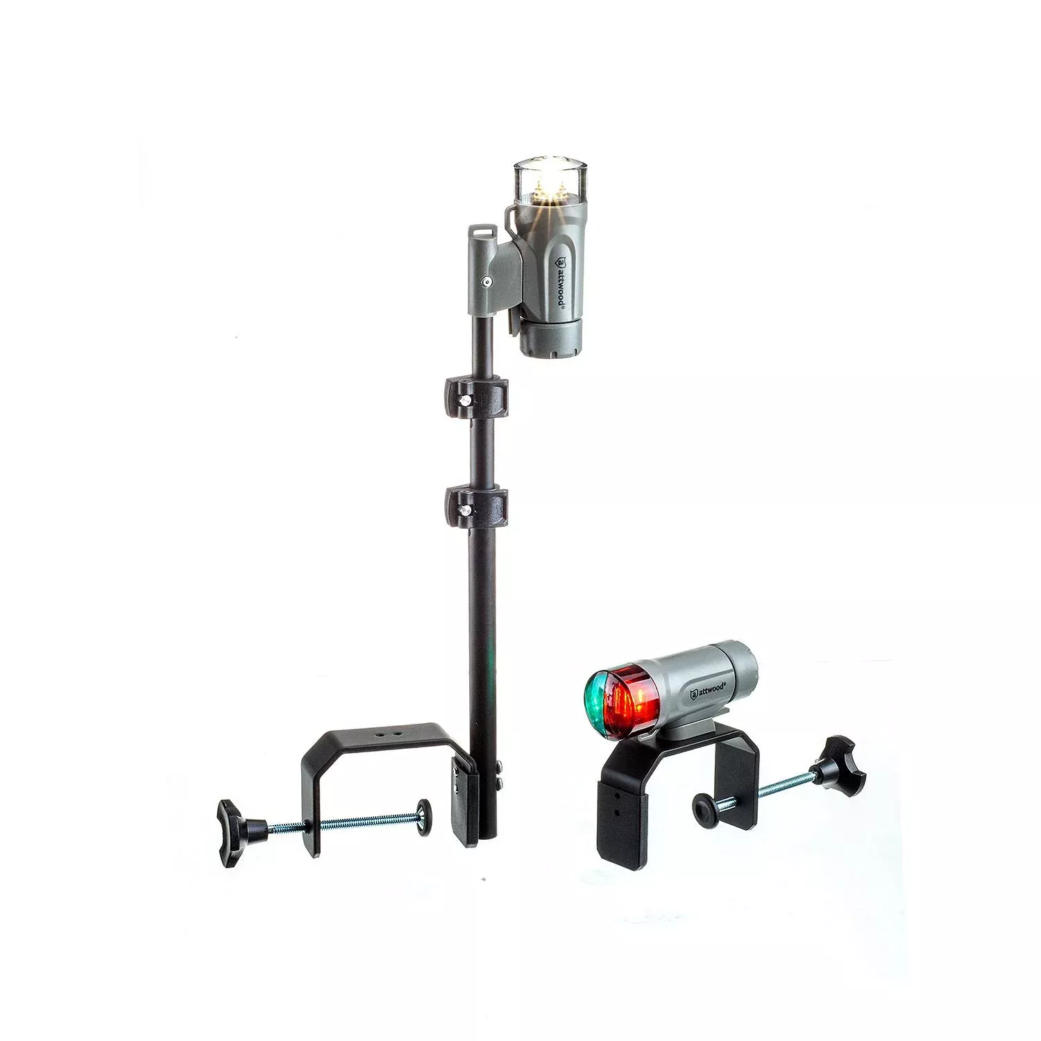 Attwood Portable Max-5 Gray Telescoping Clamp-On LED Light Kit• 14194-7