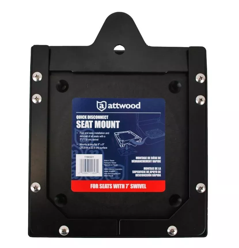 Attwood Quick Disconnect Seat Mount for 7″ Swivel• 11603D1