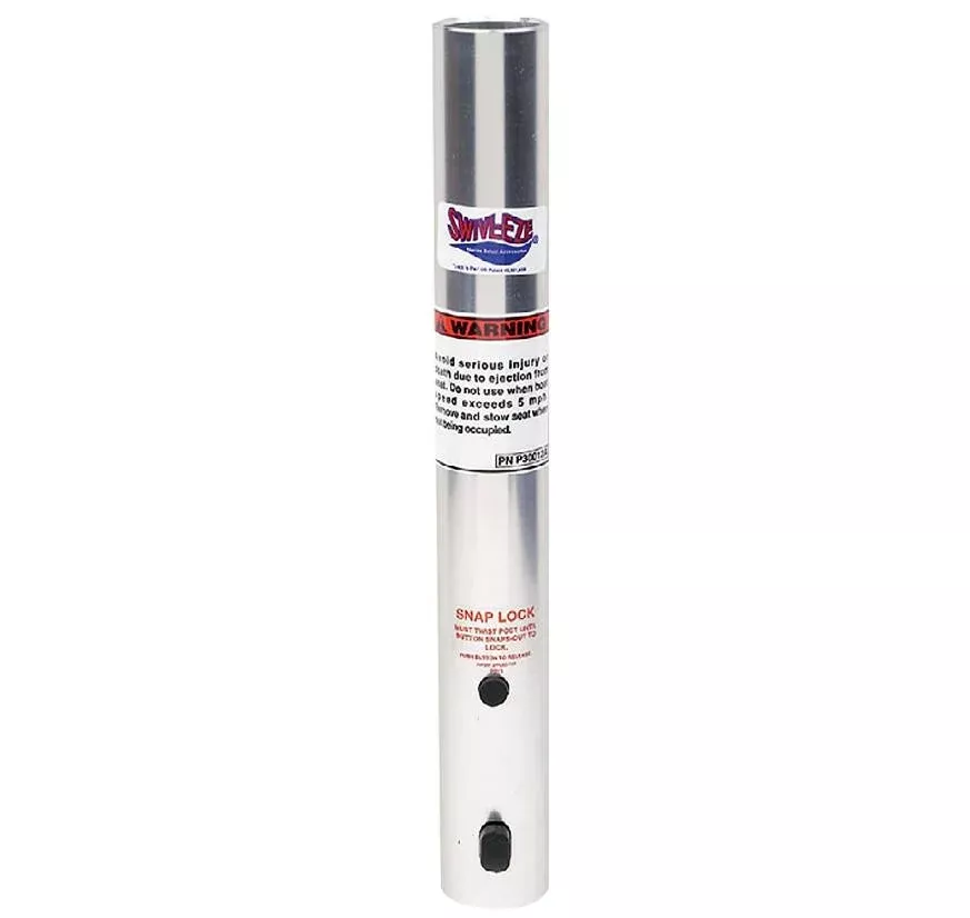Attwood Snap-Lock 13″ H x 1.77″ D Clear Anodized Aluminum Fixed Post• SP-29130