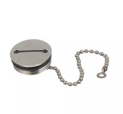 Attwood Stainless Steel Replacement Cap & Chain• 66074-3