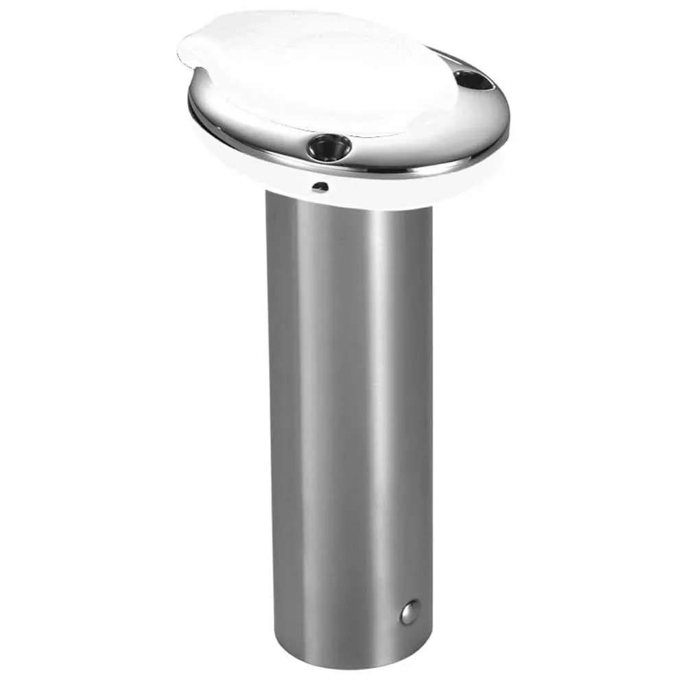 Attwood Standard Series Rod Holder – 0° – White Insert• 66364W7