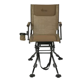 Avery Folding Swivel Chair – Brown