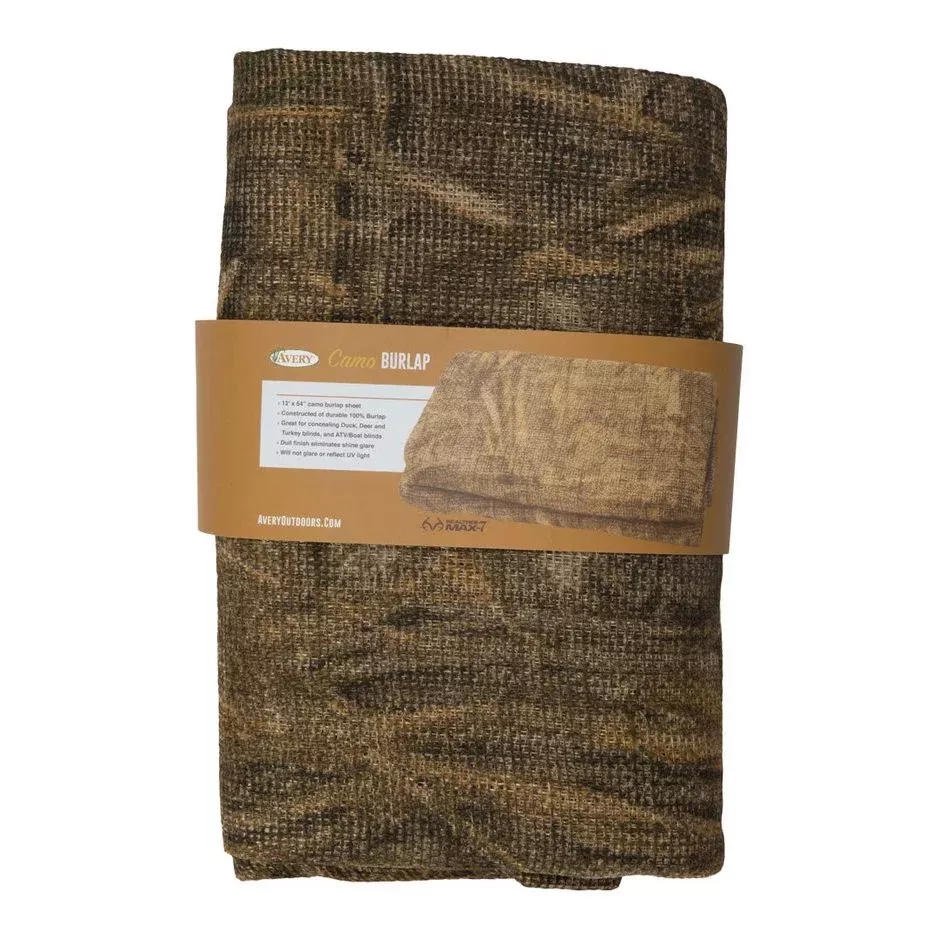 Avery12" Camo Burlap Fabric
