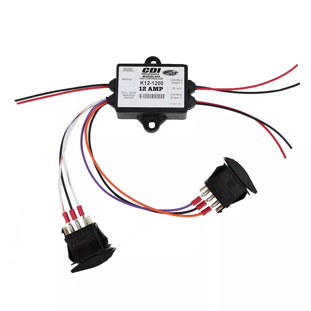 Balmar RGB Controller – 2-Zone *Switches Not Included – Requires 2-Way Momentary Rocker Switch