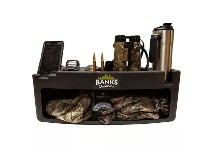 Banks Outdoors Stump Blind Storage Shelf with Light• STSSHELF