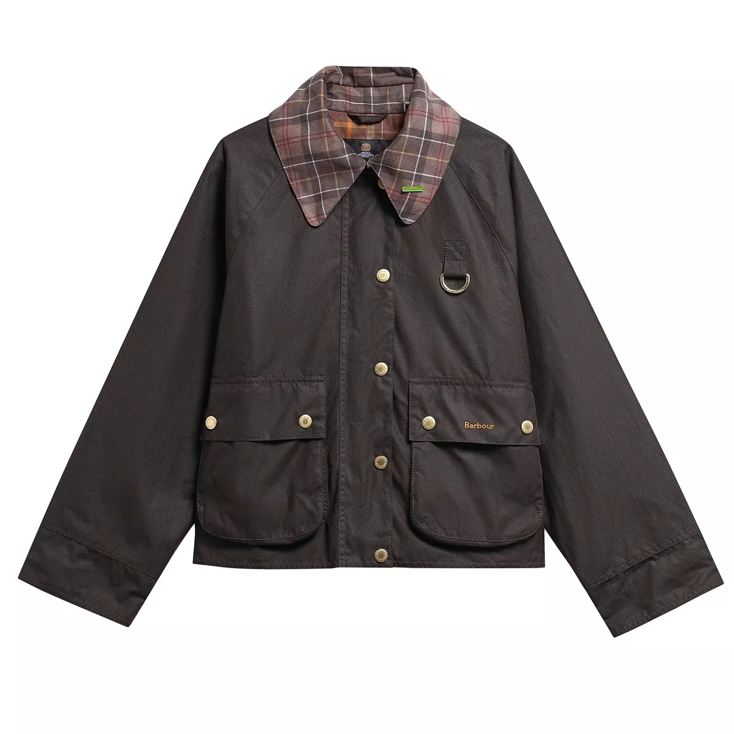 Barbour Icons Tartan Collar Spey Wax Jacket