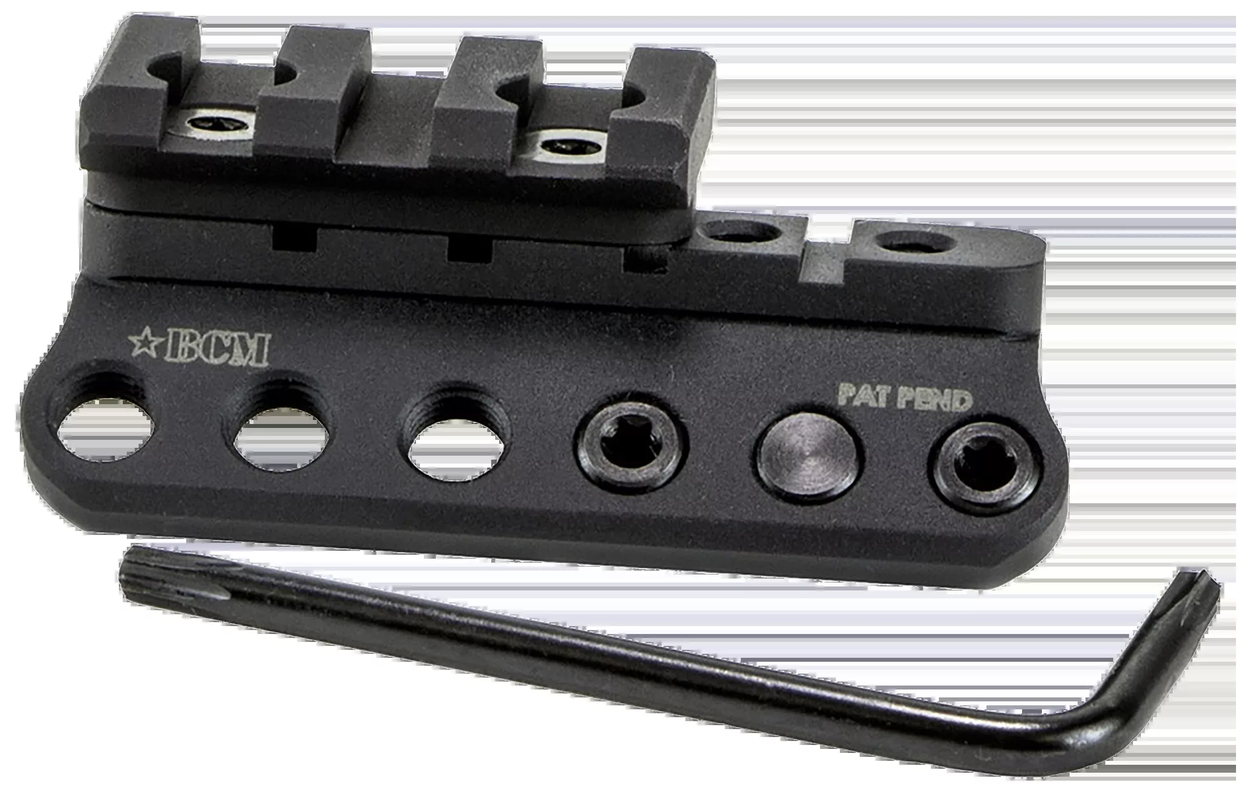 BCM BCMGunfighter 1913 Picatinny Modular Light Mount, KeyMod, Aluminum, Ambidextrous BCM-1913LM-KM