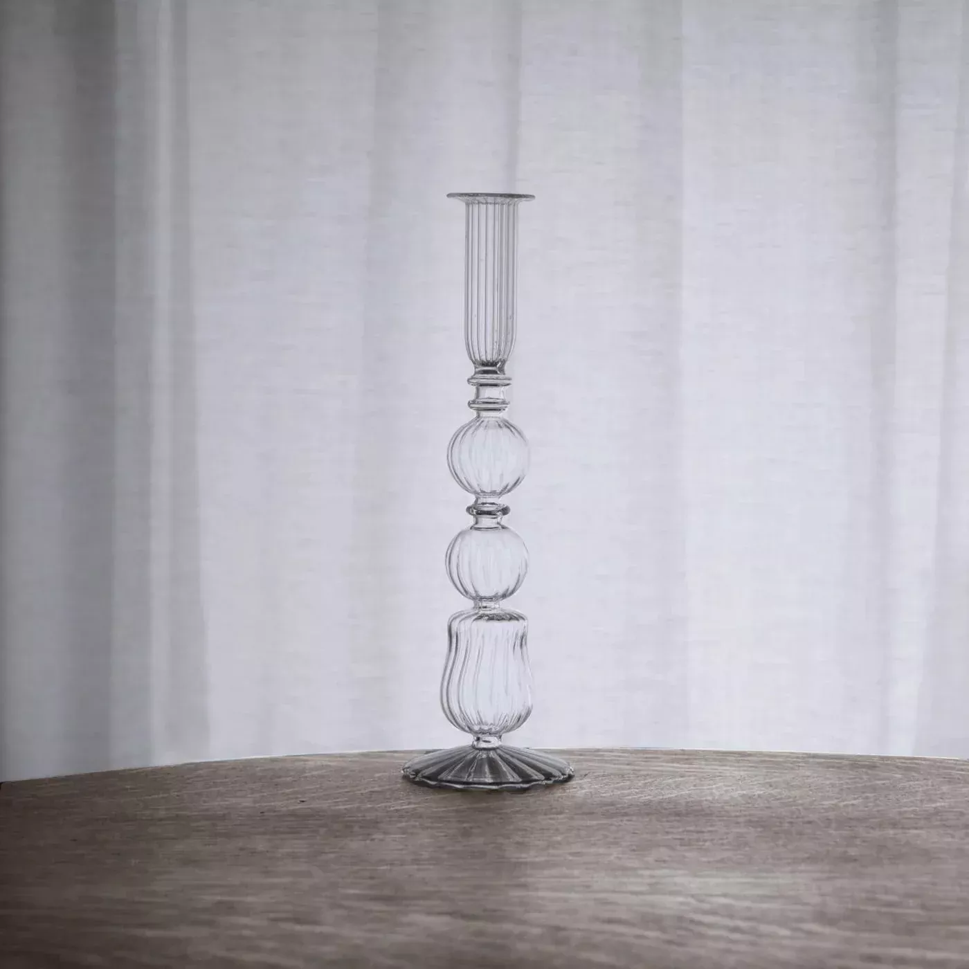 Beatriz Ball Glass Cambridge 10.5" Emma Candlestick Holder (Set of 2)