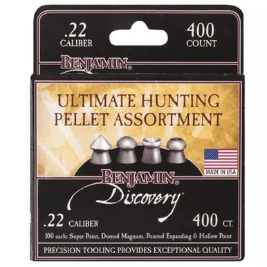 Benjamin 22BHPA Assorted Hunting Pellets, .22 Cal, 400ct