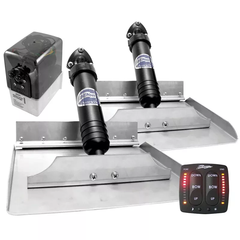 Bennett Trim Tab Kit 12 x 12 w/Electronic Indicator Control Switch