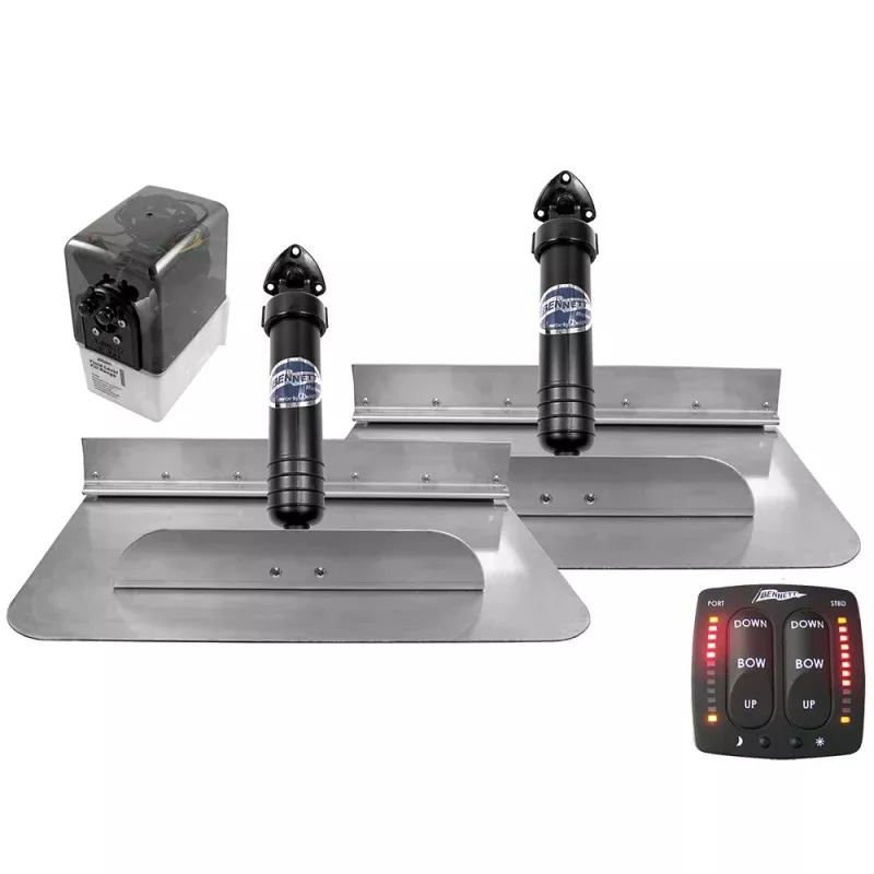 Bennett Trim Tab Kit 18 x 12 w/Electronic Indicator Control Switch