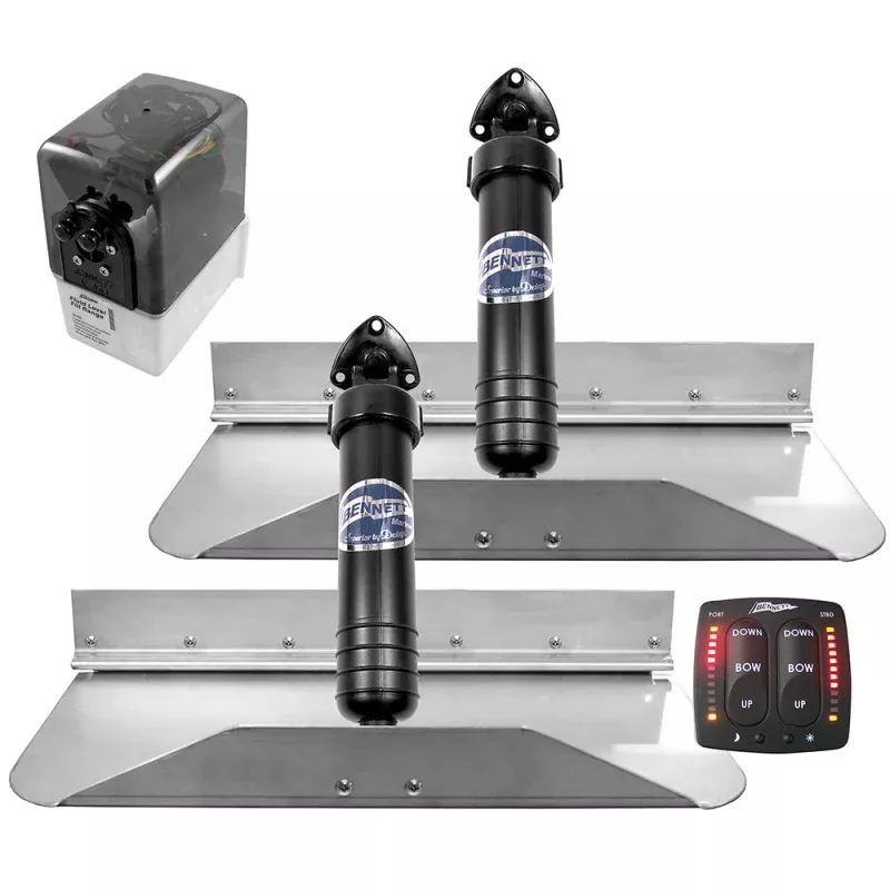 Bennett Trim Tab Kit 18 x 9 w/Electronic Indicator Control Switch