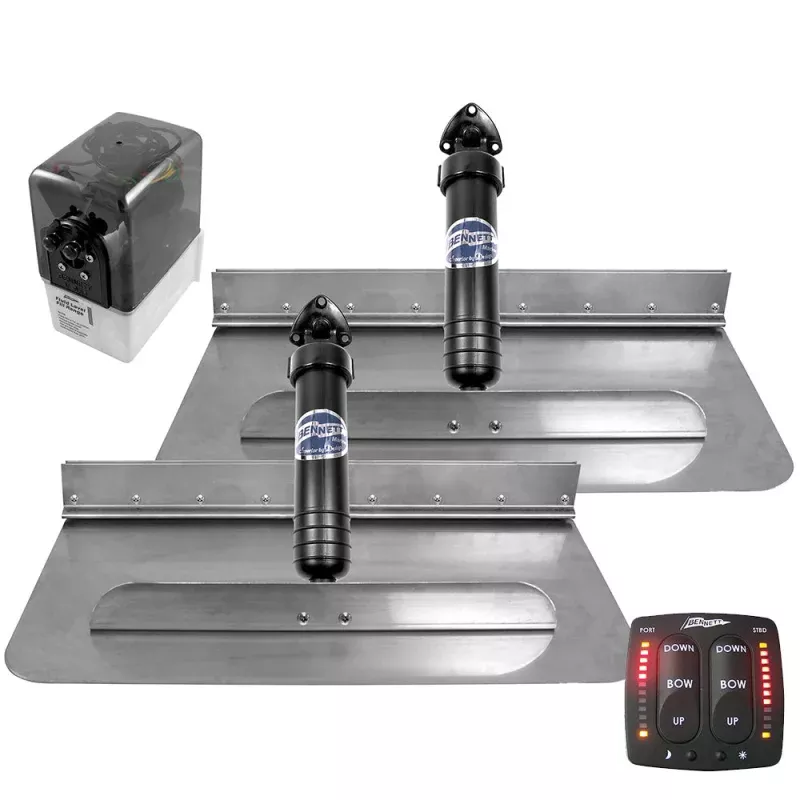 Bennett Trim Tab Kit 24 x 12 w/Electronic Indicator Switch