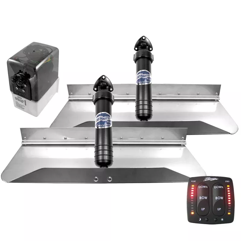Bennett Trim Tab Kit 24 x 9 w/Electronic Indicator Control Switch