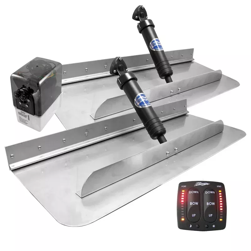 Bennett Trim Tab Kit 30 x 12 w/Electronic Indicator Control Switch
