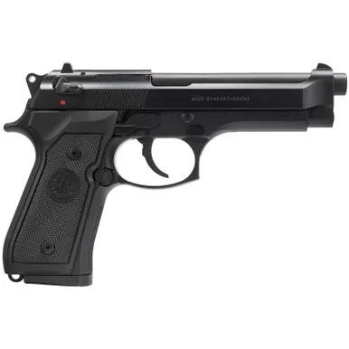 Beretta M9 9mm 4.9" Barrel Military Style Markings Black Finish 2x15rd Mags