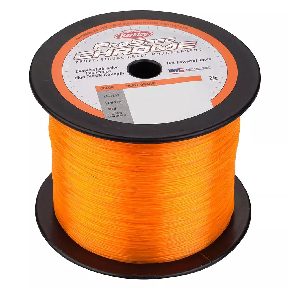 Berkley ProSpec Chrome Blaze Orange Microfilament – 10lb – 1000 yds – PSC1B10-80 [1543445]