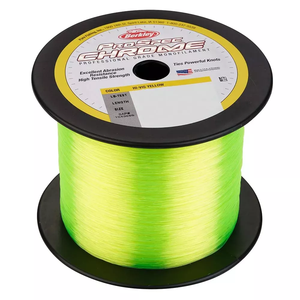 Berkley ProSpec Chrome Hi-Vis Yellow Monofilament – 60 lb – 1000 yds – PSC1B60-HVY [1543669]