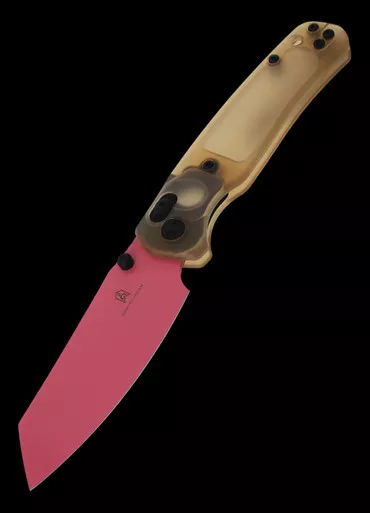 Bestech Cicada's Wing Ultem Pink Folding Knife
