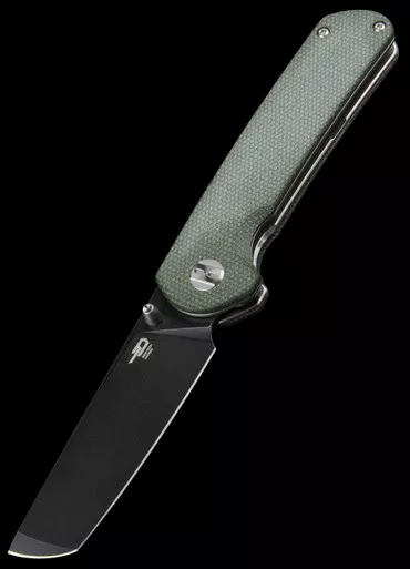 Bestech Sledgehammer Green Micarta Black Folding Knife