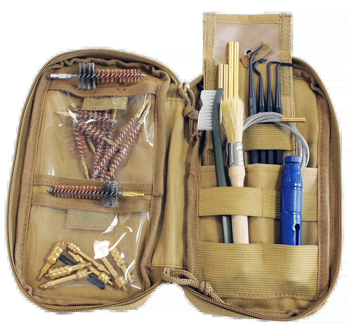Birchwood Casey Rifle & Handgun Range Cleaning Kit, 29-Piece Soft Nylon Case, Multi-Caliber, 41651