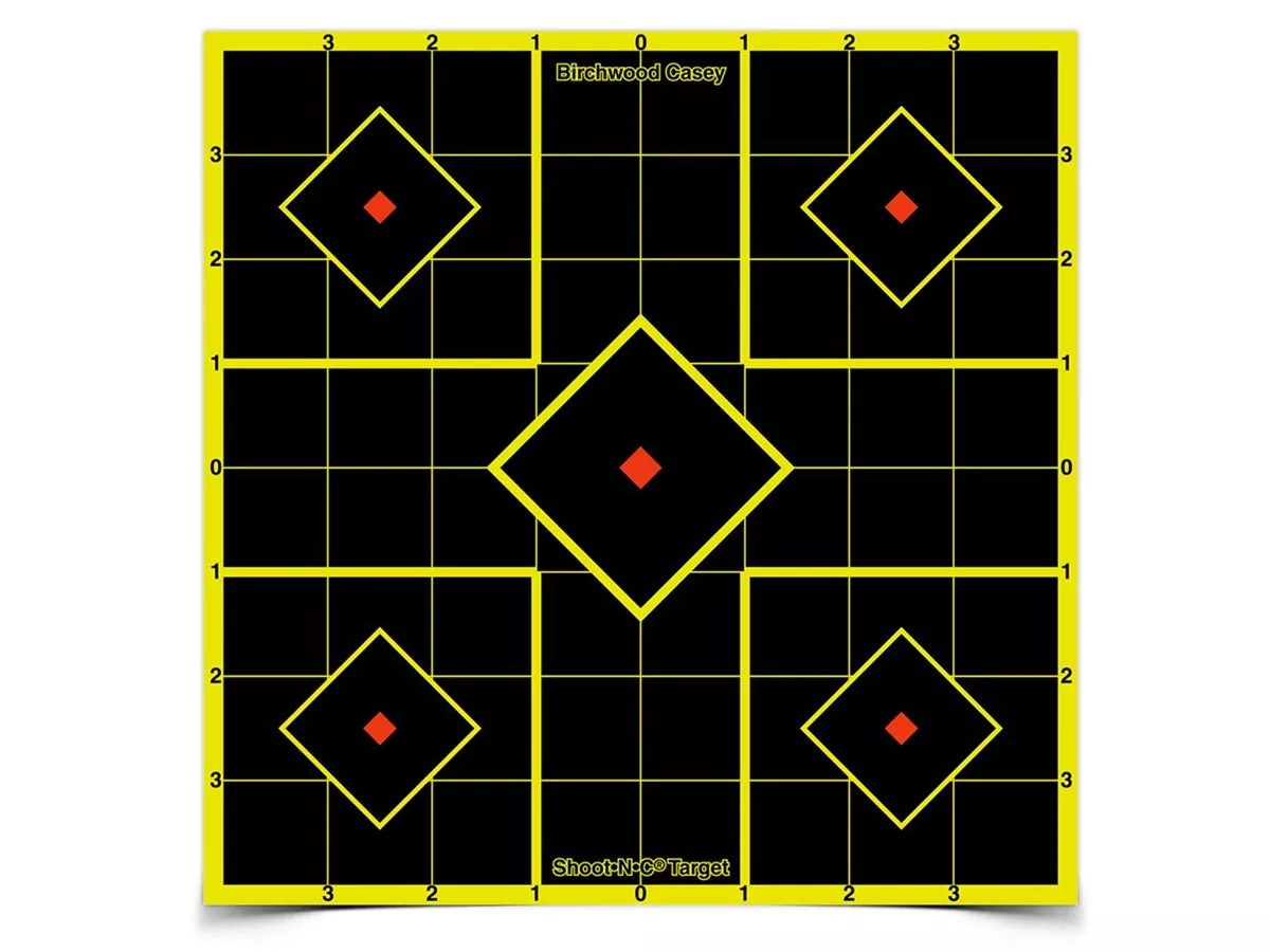 Birchwood Casey Shoot-N-C Sight-In Targets, 8" Square, 6ct
