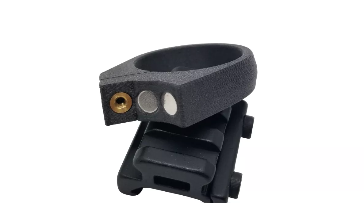 Black Arts AEA HP Series Folding Buttstock Magnetic Closure