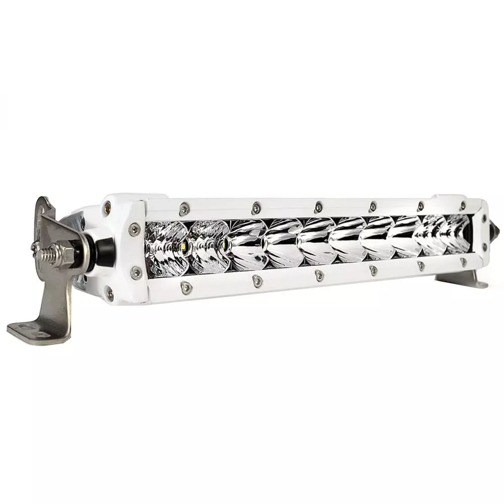 Black Oak Marine Single Row Combo 10" Light Bar - White - 10CM-S5OS