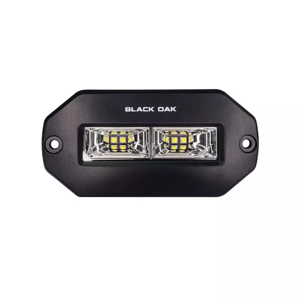 Black Oak Pro Series 4" Flush Mount Spreader Light - Black Housing - 4BFMSL-S