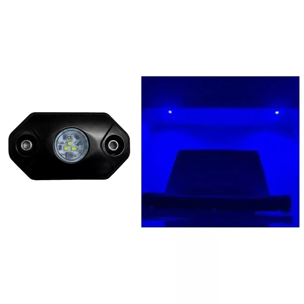 Black Oak Rock Accent Light - Blue - Black Housing - RL-B